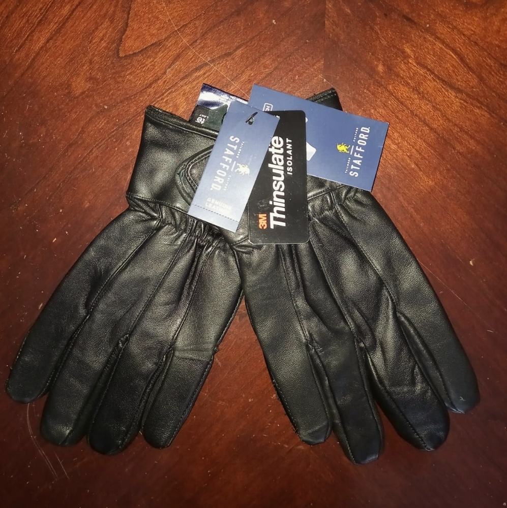 Stafford Genuine Leather Gloves. Price recently dropped.